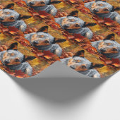 Australisch rundvee in herfst laat Herfst inspirer Cadeaupapier (Hoek)