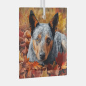 Australisch rundvee in herfst laat Herfst inspirer Glas Ornament (Voorkant Rechts)