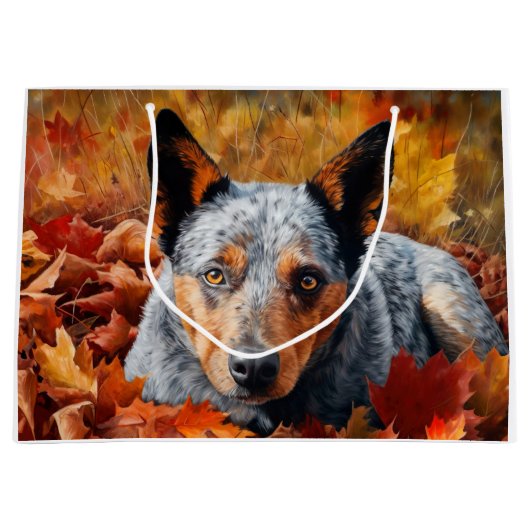 Australisch rundvee in herfst laat Herfst inspirer Groot Cadeauzakje (Voorkant)