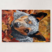 Australisch rundvee in herfst laat Herfst inspirer Legpuzzel (Horizontaal)