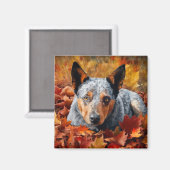 Australisch rundvee in herfst laat Herfst inspirer Magneet (Voorkant / Achterkant)