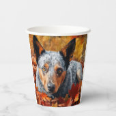 Australisch rundvee in herfst laat Herfst inspirer Papieren Bekers (Achterkant)