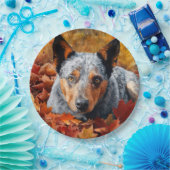 Australisch rundvee in herfst laat Herfst inspirer Papieren Bordje (Feest)