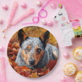 Australisch rundvee in herfst laat Herfst inspirer Papieren Bordje (Feest)