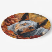 Australisch rundvee in herfst laat Herfst inspirer Papieren Bordje (Gekanteld)