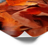 Australisch rundvee in herfst laat Herfst inspirer Perfect Poster (Hoek)