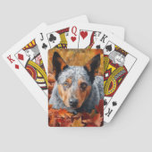 Australisch rundvee in herfst laat Herfst inspirer Pokerkaarten (Achterkant)