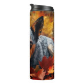 Australisch rundvee in herfst laat Herfst inspirer Thermosbeker (Geroteerd rechts)