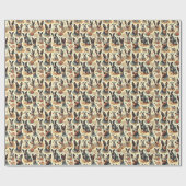  Australisch rundvee naadloos Cadeaupapier (Vlak)