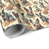  Australisch rundvee naadloos Cadeaupapier (Rol Hoek)