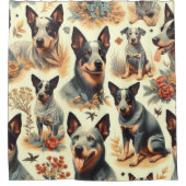  Australisch rundvee naadloos Douchegordijn (Voorkant)