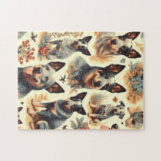  Australisch rundvee naadloos Legpuzzel (Horizontaal)