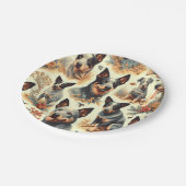 Australisch rundvee naadloos Papieren Bordje (Gekanteld)