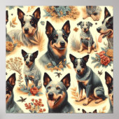  Australisch rundvee naadloos Poster (Voorkant)