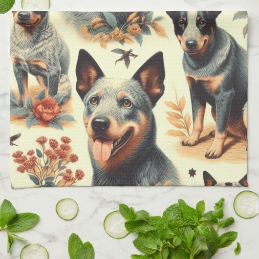 Australisch rundvee naadloos Theedoek