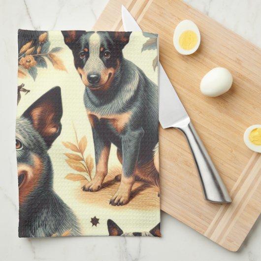  Australisch rundvee naadloos Theedoek (Quarter Fold)