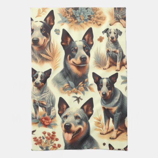  Australisch rundvee naadloos Theedoek (Verticaal)