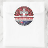Australisch Schweizer Schweiz Baum Ronde Sticker (Tas)