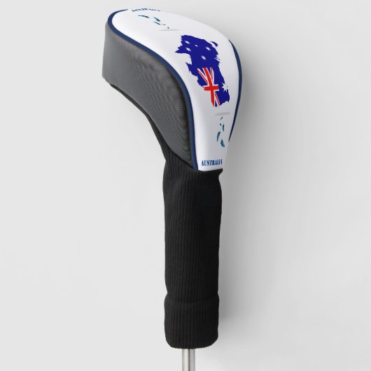 Australisch semi-vector afbeelding golfheadcover (Schuin)