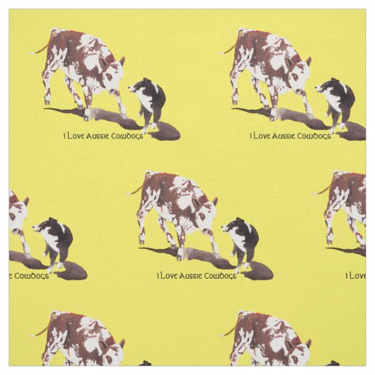 Australisch Shepherd Black Tri Cowdog fabric Stof (Swatch)