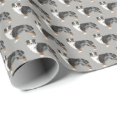 Australisch Shepherd Blue Merle Wrapping Paper Cadeaupapier (Rol Hoek)
