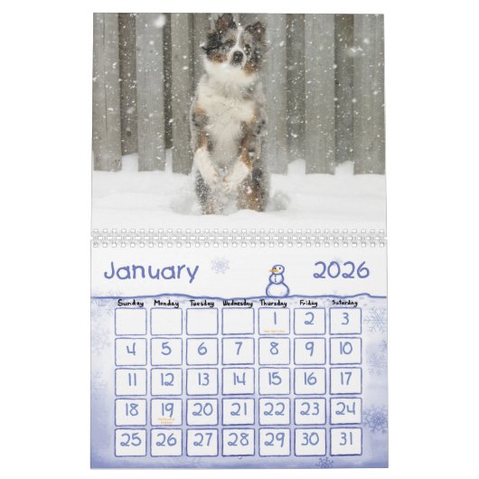 Australisch Shepherd Calendar Kalender (Jan 2026)