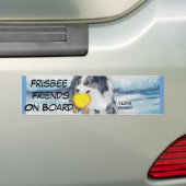 Australisch Shepherd Frisbee Dog "Yippee" schilder Bumpersticker (Op auto)