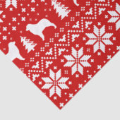 Australisch Shepherd Silhouettes kerstpatroon Tissuepapier (Detail)