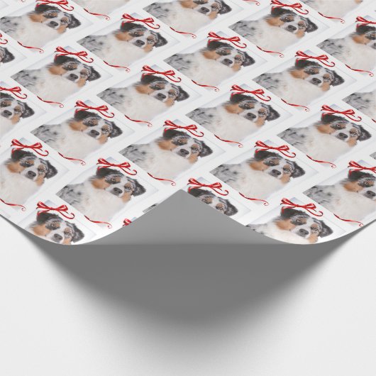 Australisch Shepherd Wrapping Paper Cadeaupapier (Hoek)