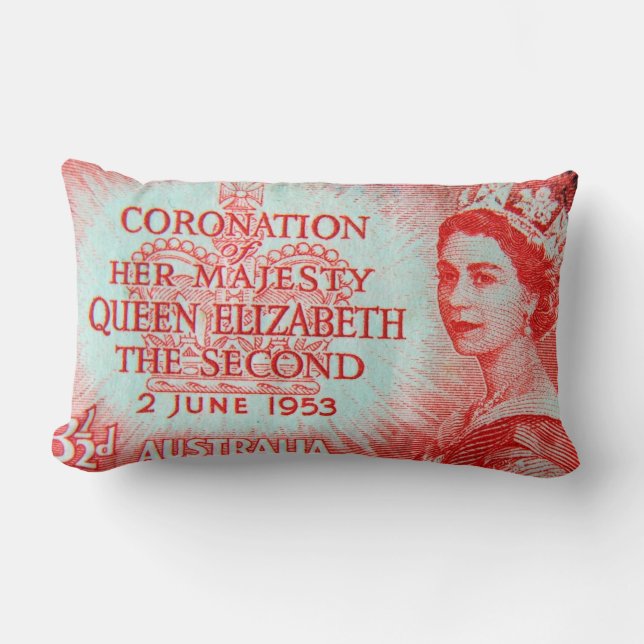  Australisch Sierkussen Stamp Print Kussen (Voorkant)