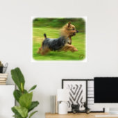 Australisch Silky Terrier-ontwerp Poster (Thuiskantoor)