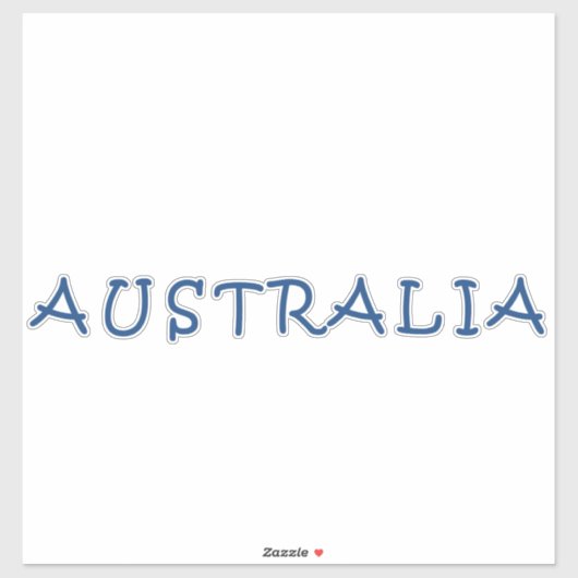 Australisch Sticker (Vel)