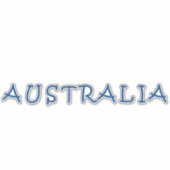 Australisch Sticker (Voorkant)