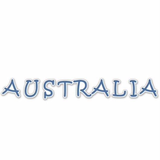 Australisch Sticker (Voorkant)