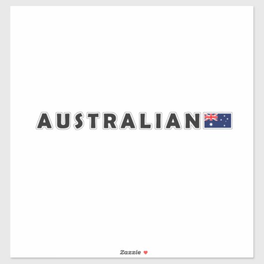Australisch Sticker (Vel)