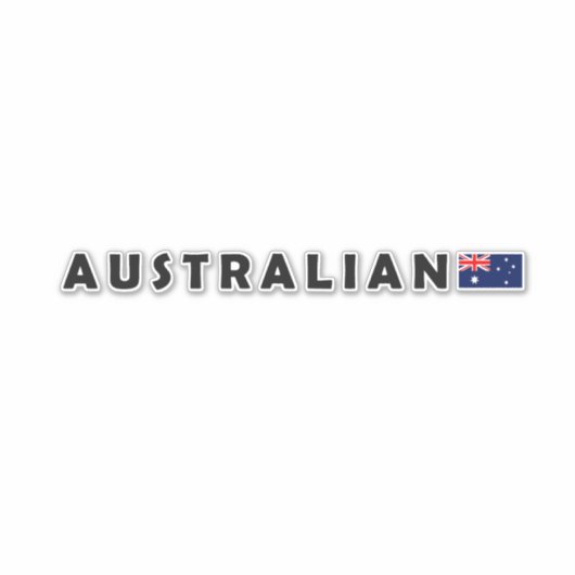 Australisch Sticker (Voorkant)