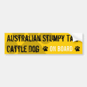 Australisch Stumpy Tail Cattle Dog aan boord Bumpersticker (Voorkant)