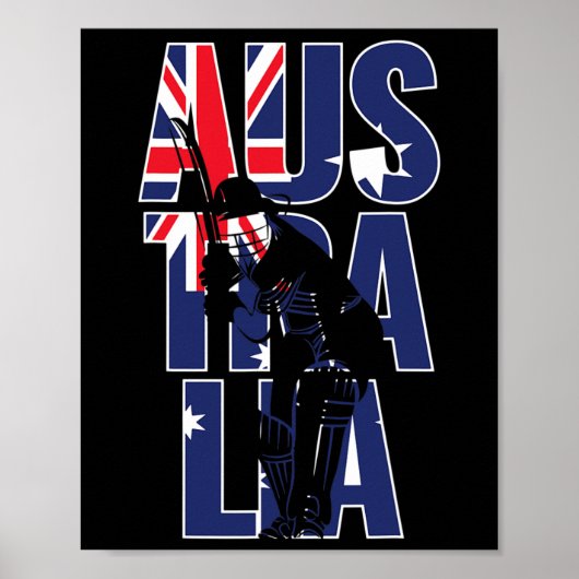 Australisch Supporters Team Uitrusting Geschenk Au Poster (Voorkant)