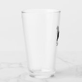 Australisch Terrier Dog Silhouette gepersonaliseer Glas (Rechts)