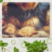 Australisch Terrierschilderij Theedoek (Gevouwen)
