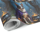 Australisch vee grillige Halloween schilderij Cadeaupapier (Rol Hoek)