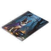 Australisch vee grillige Halloween schilderij Notitieboek (Linkerzijde)