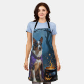 Australisch vee grillige Halloween schilderij Schort (Gedragen)