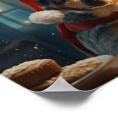 Australisch vee hond kerstkoekjes vakantie poster (Hoek)