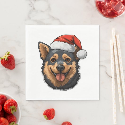 Australisch vee hond Kerstmis Design Servet (Insitu)