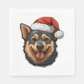 Australisch vee hond Kerstmis Design Servet (Voorkant)