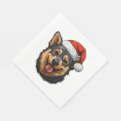 Australisch vee hond Kerstmis Design Servet (Hoek)