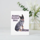 Australisch vee hond mam 4 briefkaart (Staand voorkant)