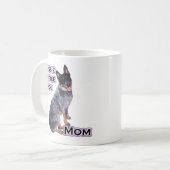 Australisch vee hond mam 4 koffiemok (Voorkant links)
