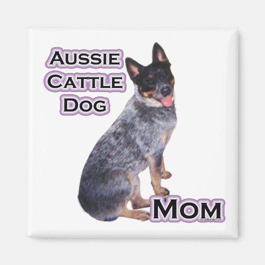Australisch vee hond mam 4 - magneet (Voorkant)
